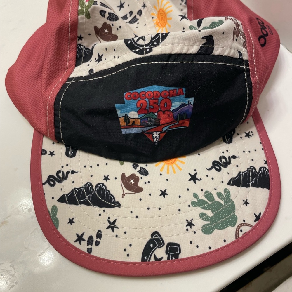 Cocodona 250 running/ athletic hat. 6 panel hat